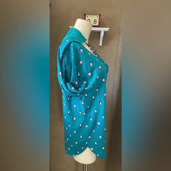 NWT Old Navy Womens Size XXL Green Thermal Shirt Gnomes Long Sleeve stretch - Picture 11 of 14